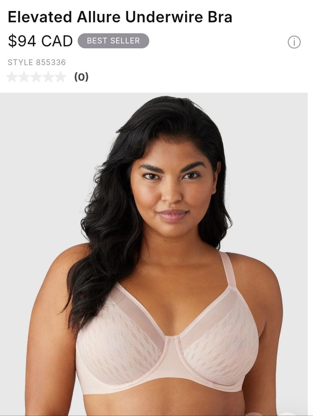 Wacoal Elevated Allure Underwire Bra - 38D